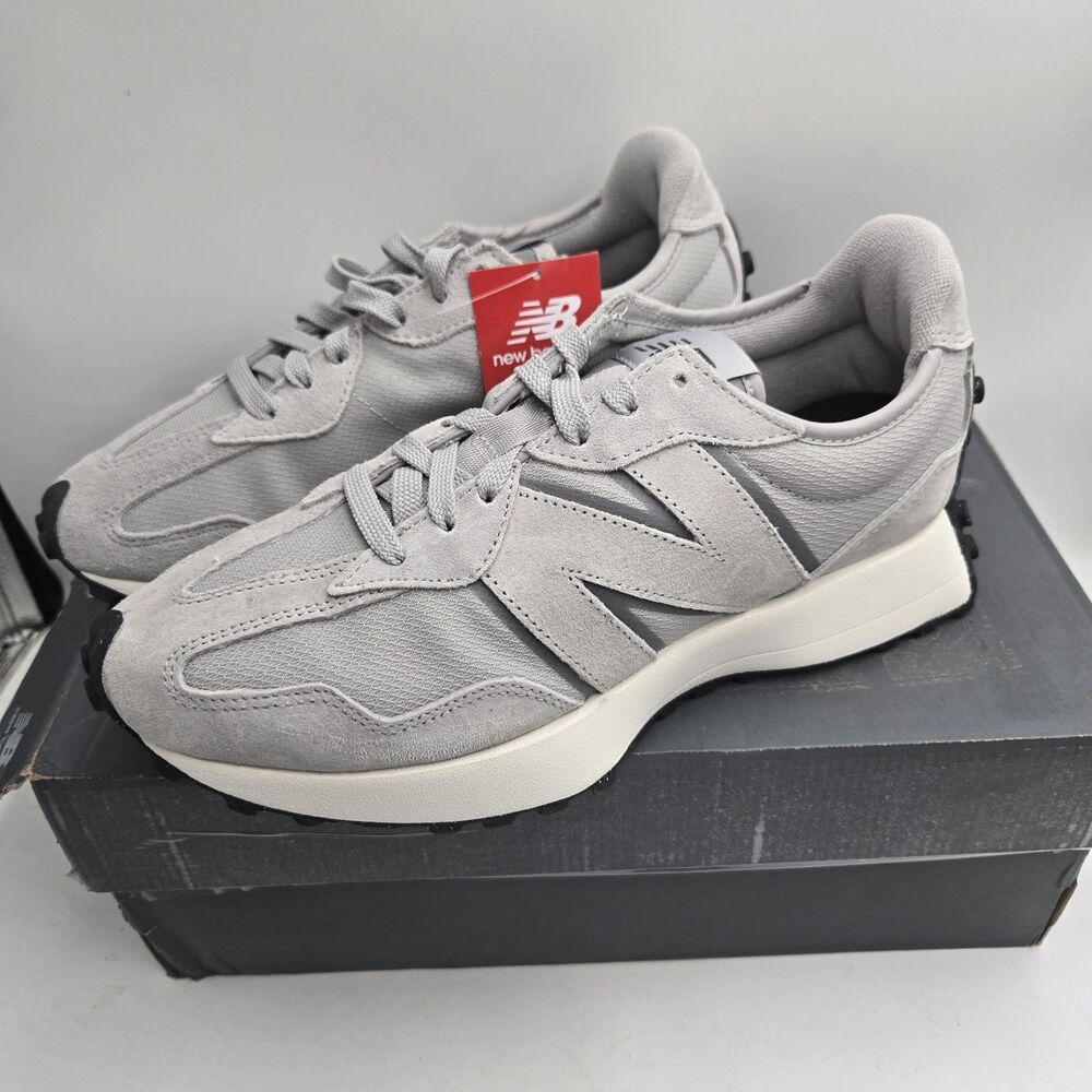 New Balance 327 U327SWA Gray Suede Sneakers Unisex Men 8 Women 9.5 NWT